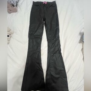 Edikted Leather Flared Pants